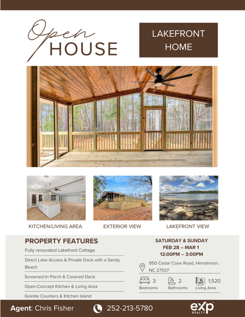 Open House This Weekend – Newly Renovated Lakefront Home in Henderson